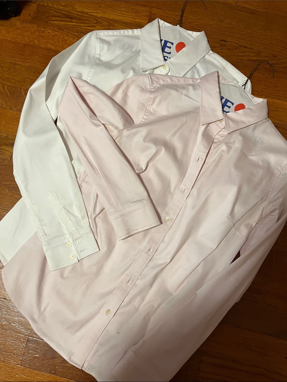 Banana Republic White and Light Pink Button-Down Dress Shirts (2-Pack)